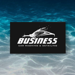 Car Wash Professional Auto Detailing Automotive Business Card