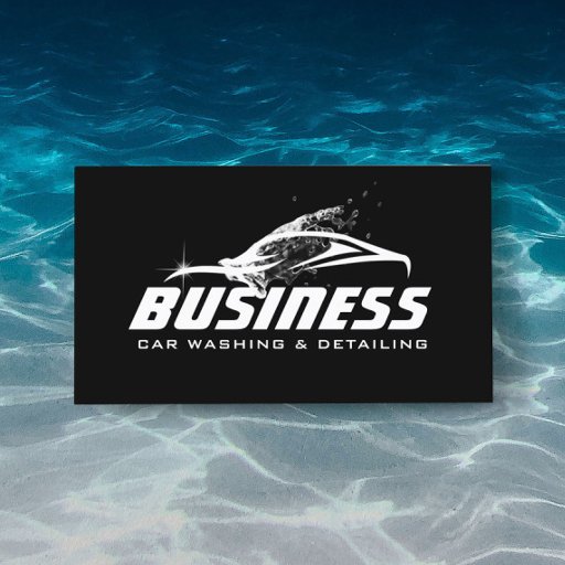 Customizable Car Wash Professional Auto Detailing Automotive Business Card