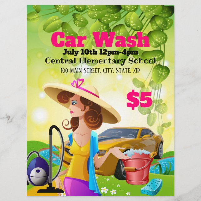 Car Wash Promotional Flyer (Front)