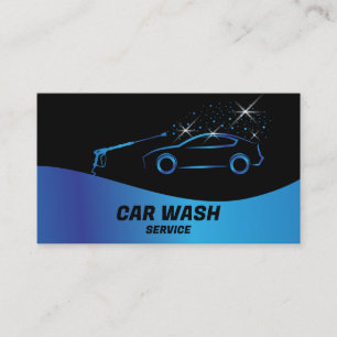 Car Wash Service Pressure Washing Auto Detailing Business Card