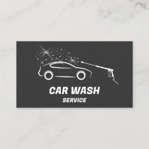 Car Wash Service Pressure Washing Auto Detailing Business Card
