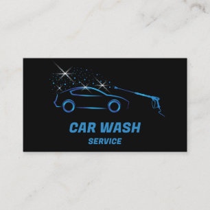 Car Wash Service Pressure Washing Auto Detailing Business Card