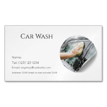 car wash services editable business card