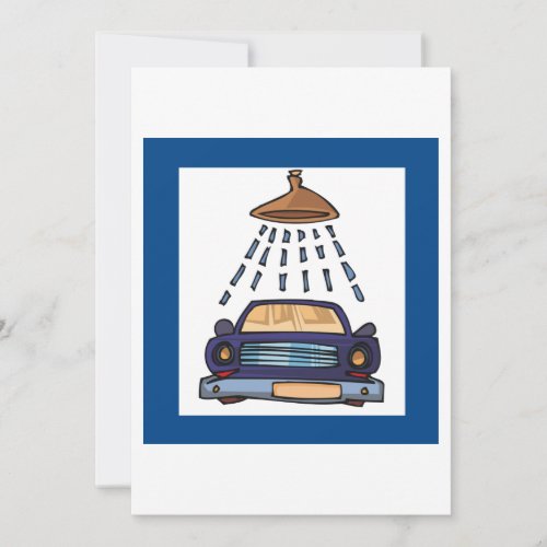 Car Wash Sign Invitation