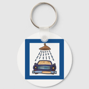 Car Wash Sign Keychain