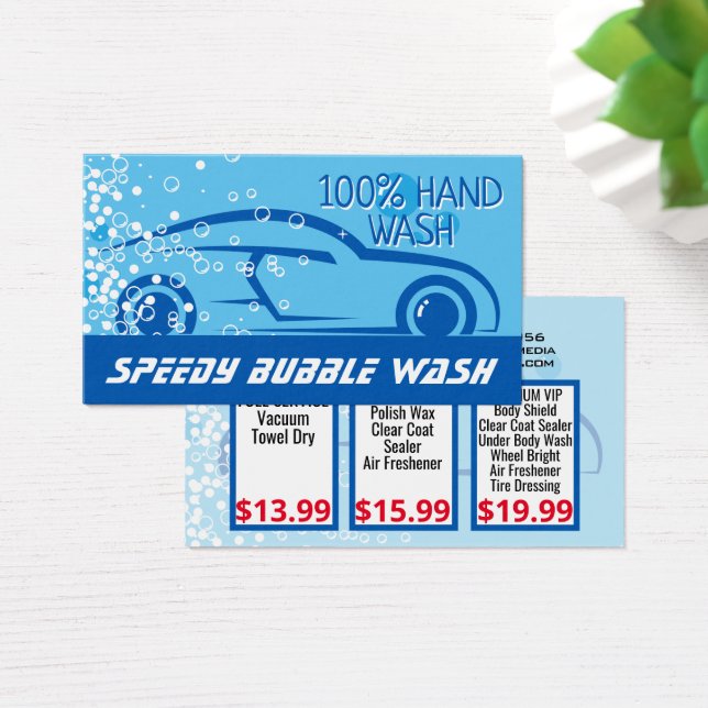 Car Wash | Soap Bubbles | Automobile Graphic (Desk)