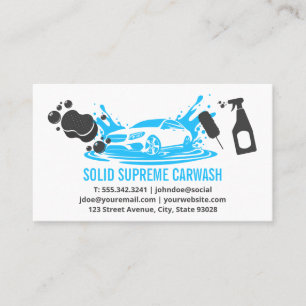 Car Wash Sports Car Auto Services Business Card