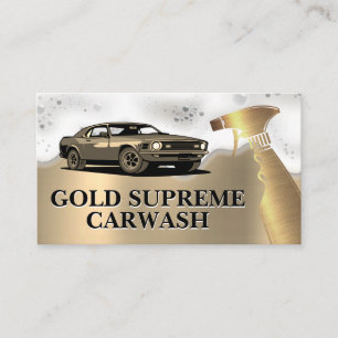 Car Wash Spray Bottle Soap Suds Business Card