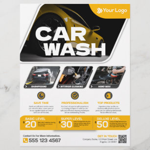 Car wash - (Template) Flyer