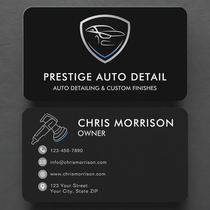 Car Wash Vehicle Detailing Service Business Card
