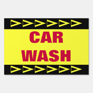 Car Wash Yard Sign