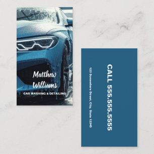 Car Washing Auto Detailing Business Card