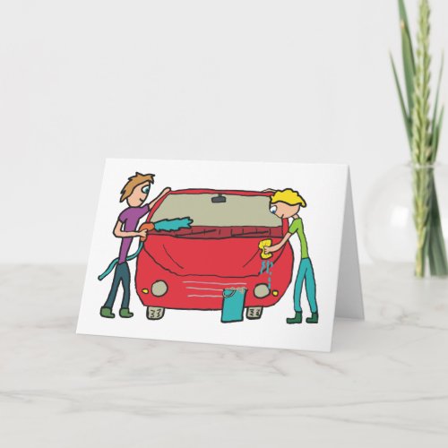 Car Washing Card