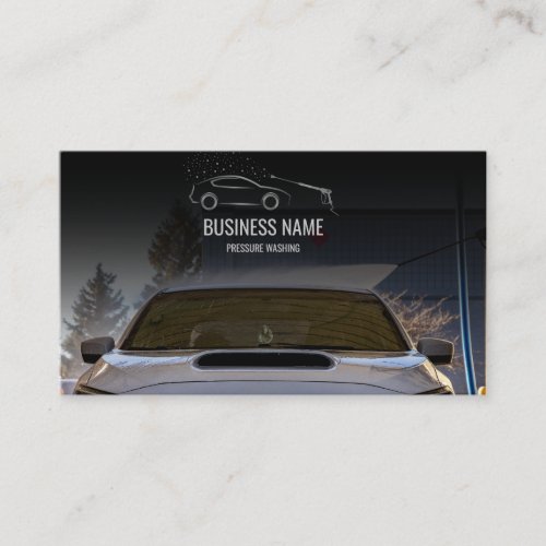 Car Washing Detailing Cleaning Vehicle  Business Card