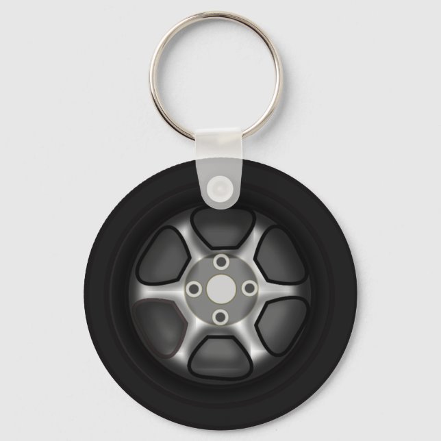 Car Wheel Keychain (Front)