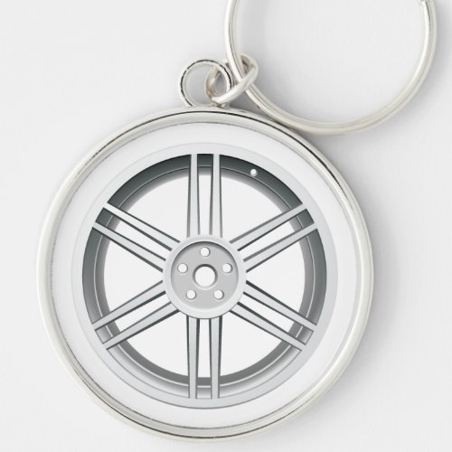 Car Wheel Keychain