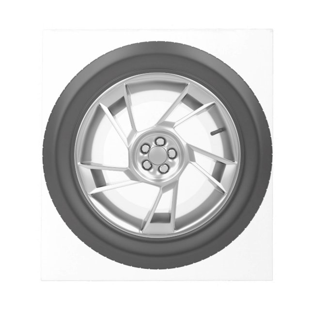 Car wheel notepad (Front)