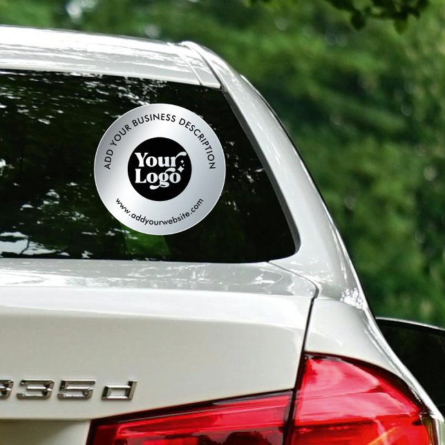 Car Window Decal Brand Logo Website Faux Silver  (Creator Uploaded)