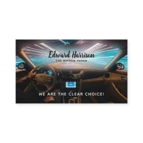 Car Window Repair Slogans Business Card