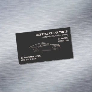 Car Window Tint Business Card Magnet