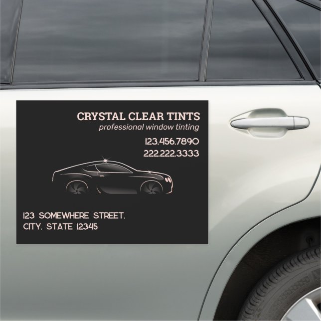 Car Window Tint Business Magnet (In Situ)