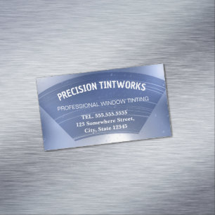 Car Window Tinting Business Card Magnet