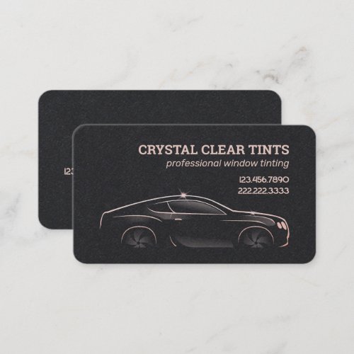 Car Window Tinting Services Business Card