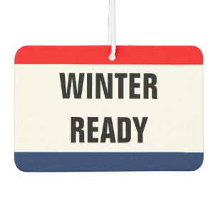 Car Winter Ready Promo Signage Customizable Air Freshener