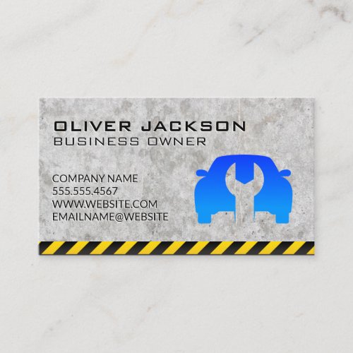 Car Wrench Logo Business Card