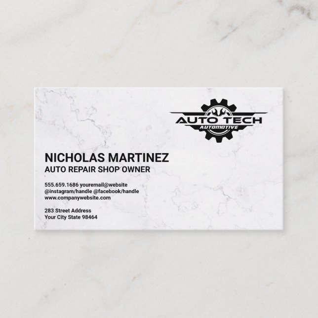 Car Wrench’s Autorepair Logo Appointment Card (Front)