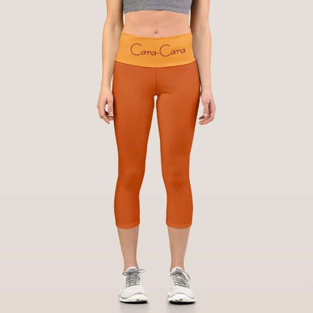 "CARA-CARA" Custom High-Waisted Capri Pants  (Front)