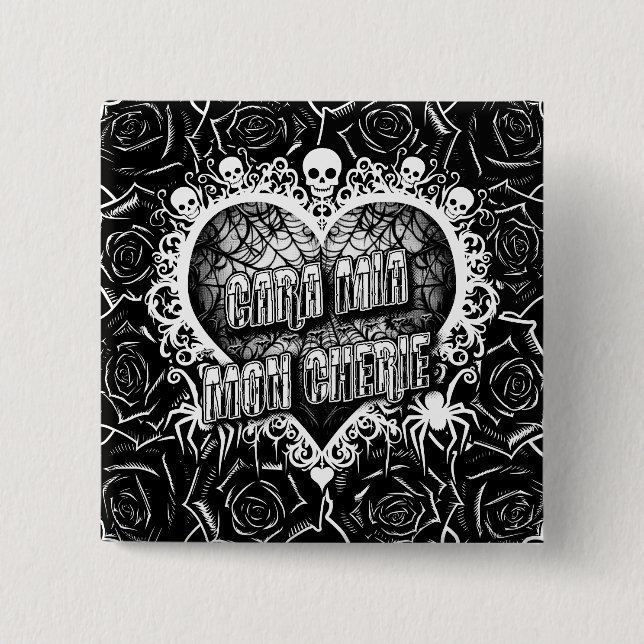 Cara Mia, Mon Cherie Button (Front)