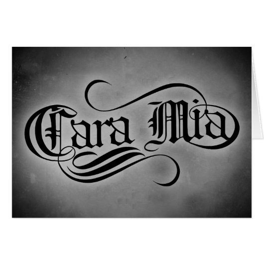 Cara Mia (My Beloved) Cards (Front Horizontal)