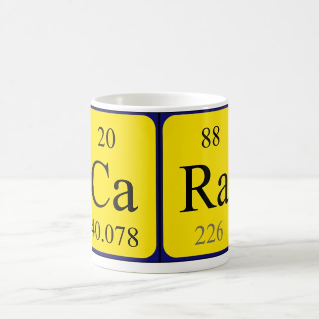 Cara periodic table name mug (Center)