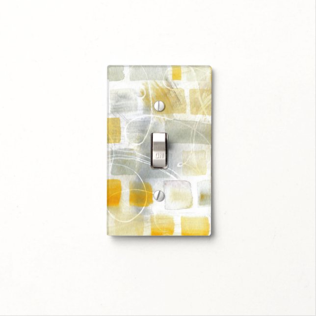 Caracalla I Abstract Print | Sue Schlabach Light Switch Cover (In Situ)