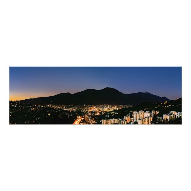 Caracas at night photo print (Front)