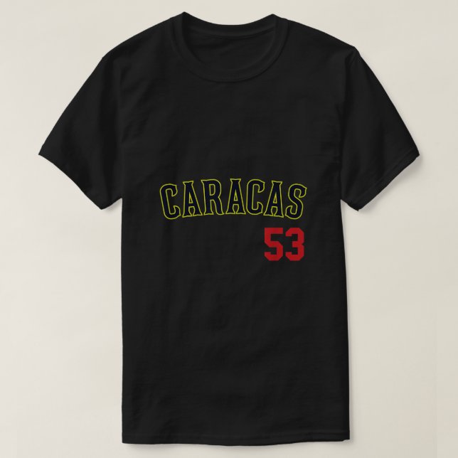 Caracas Baseball Jersey Franela Beisbol Venezuela T-Shirt (Design Front)