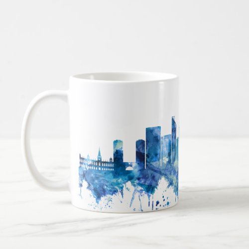 Caracas Venezuela Skyline Blue Coffee Mug