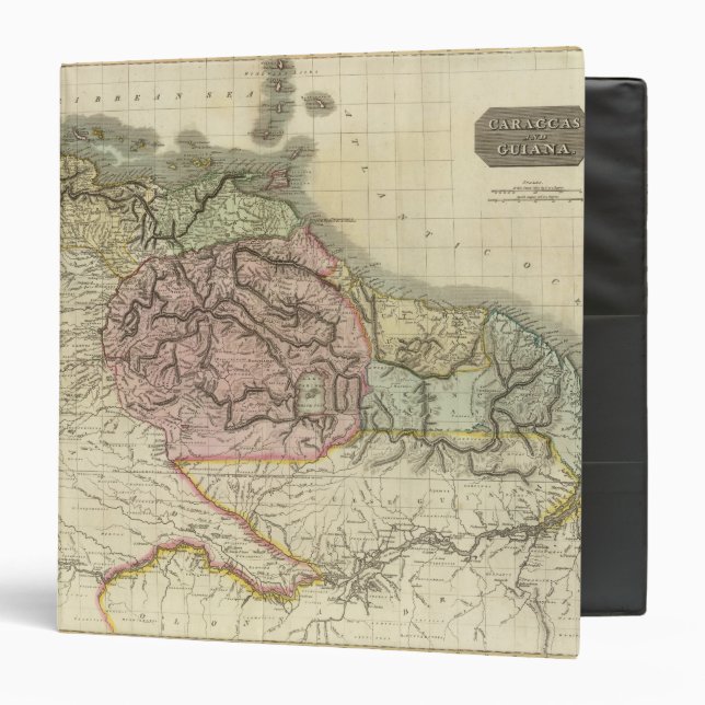 Caraccas, Guiana 3 Ring Binder (Front/Inside)