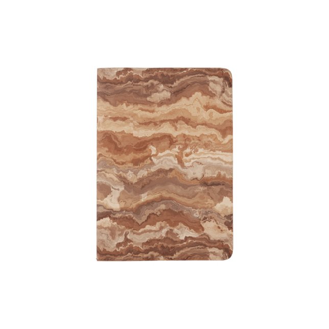 Caramel Agate  Passport Holder (Front)