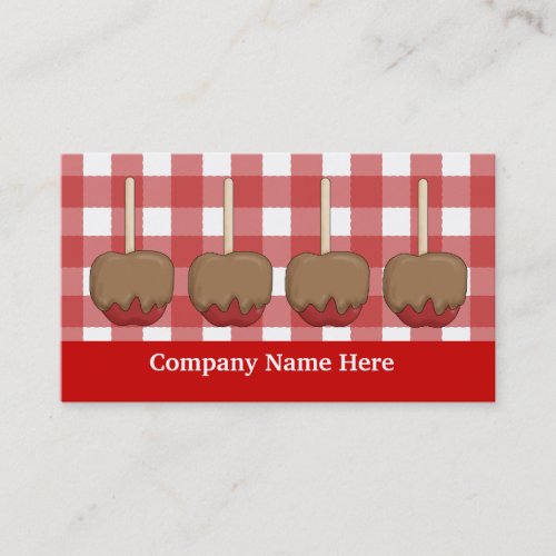 Caramel Apple add words business card