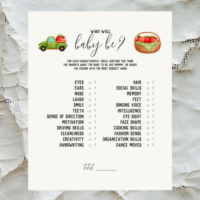 Caramel Apple - Red Who Will Baby Be? Game (Creator Uploaded)