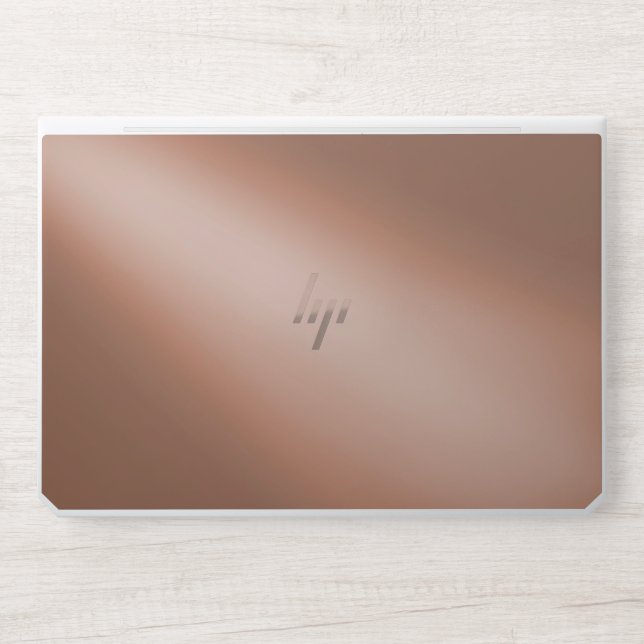 Caramel Brown moonlight ombre effect HP Laptop Skin (Front)