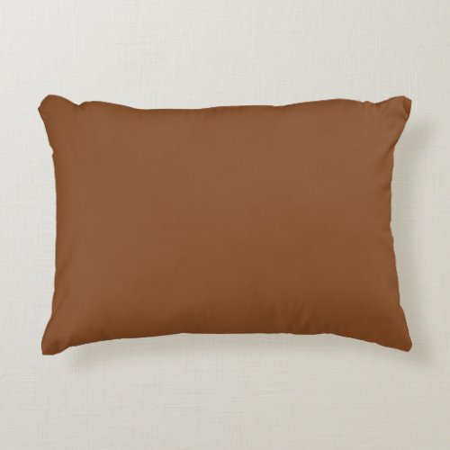 Caramel Cafe Solid Color Accent Pillow