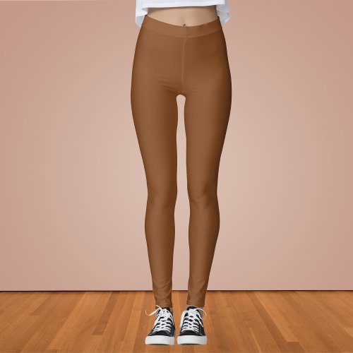 Caramel Cafe Solid Color Leggings