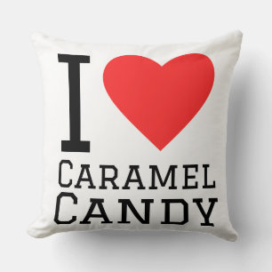 Caramel Candy pattern Throw Pillow