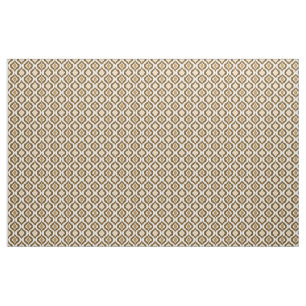 Caramel Coffee Brown Retro Chic Ikat Drops Pattern Fabric