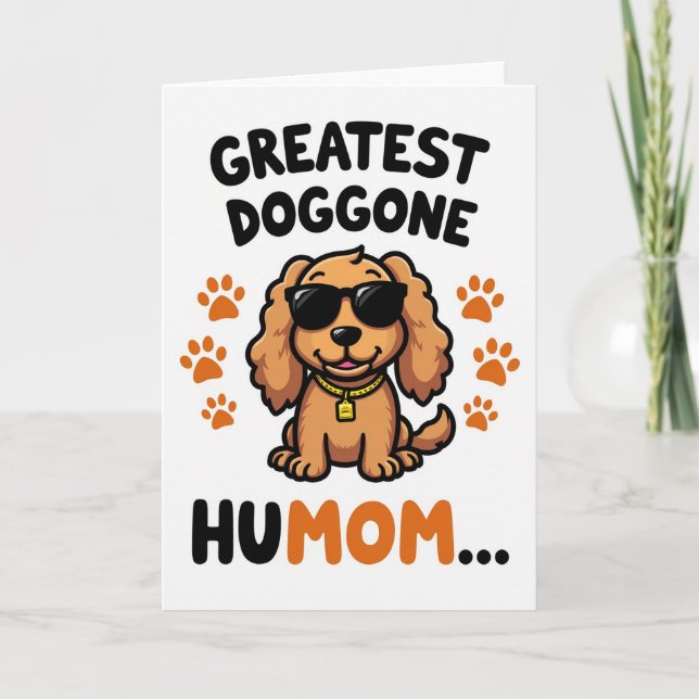 Caramel Cool Canine Card (Front)