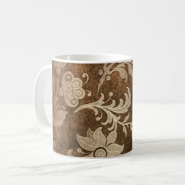 Caramel Crush Velvet Bronze Coffee Mug (Front Left)