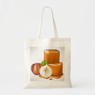 Caramel Cubes Tote Bag